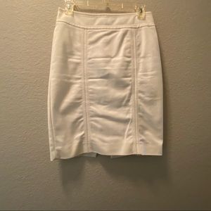 White pencil skirt